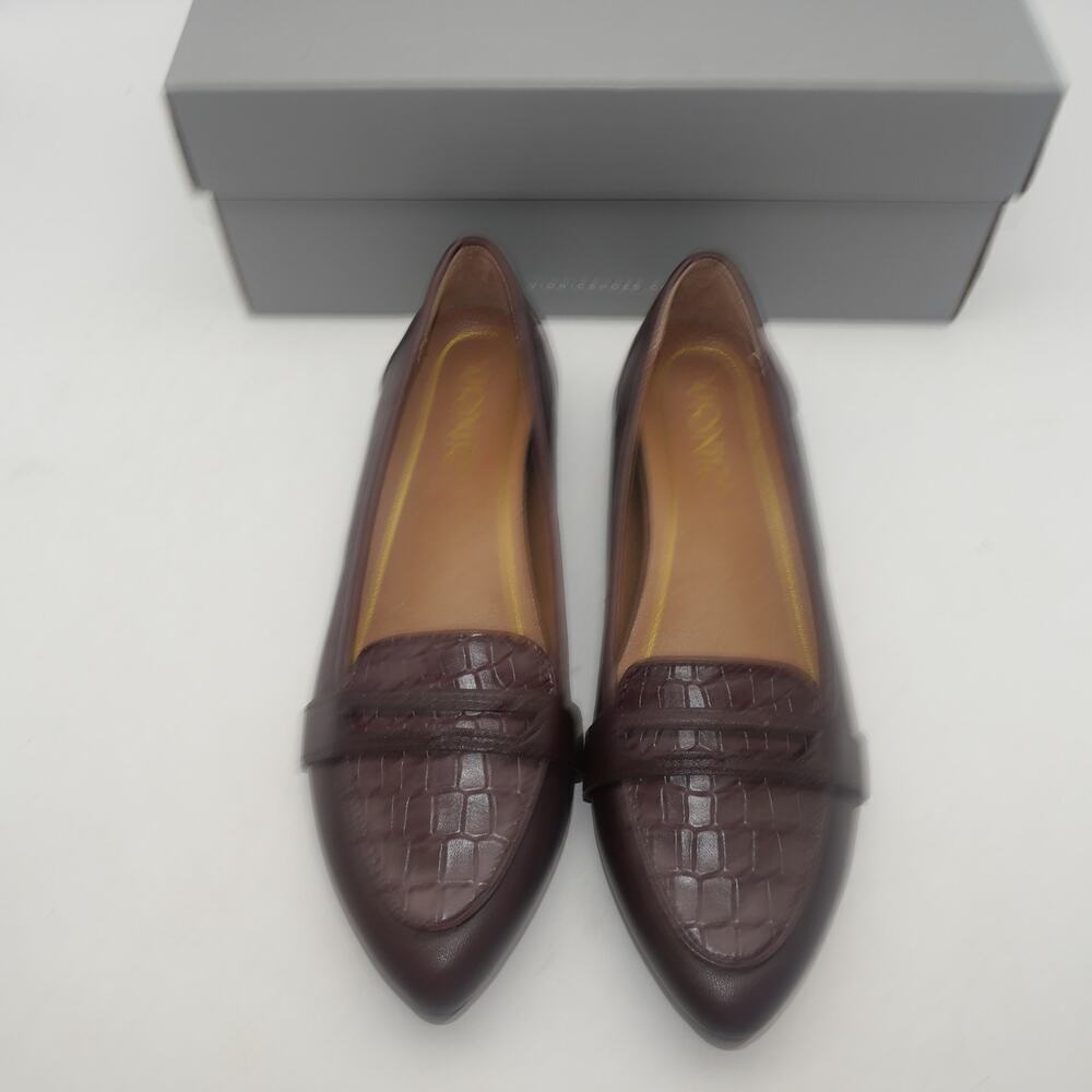 New Vionic Savannah Flats Loafers Shoes Women's 5 Wine Red - Picture 5 of 12